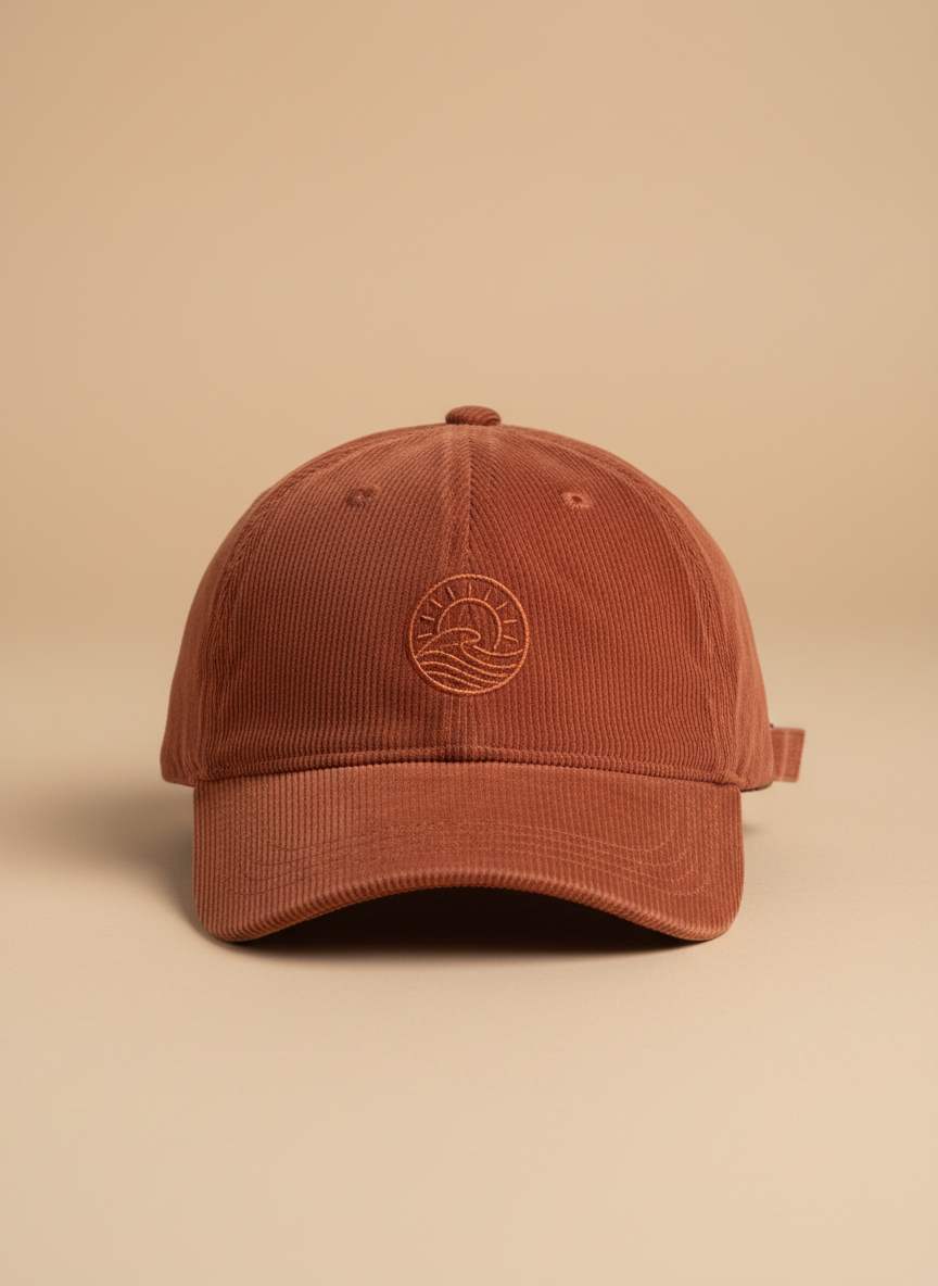 Solstice Corduroy Cap L/XL Rust Main Image