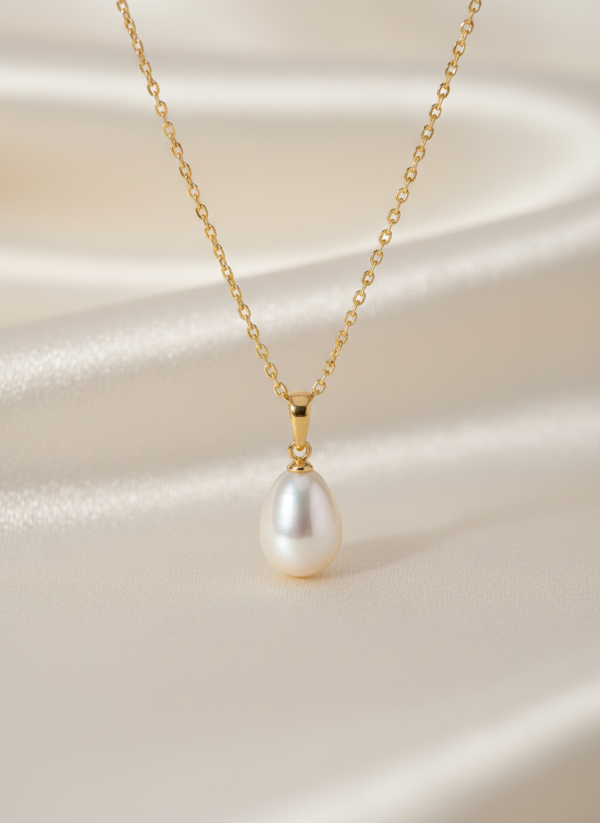 Lumina Pearl Drop Pendant 20 Inch Main Image