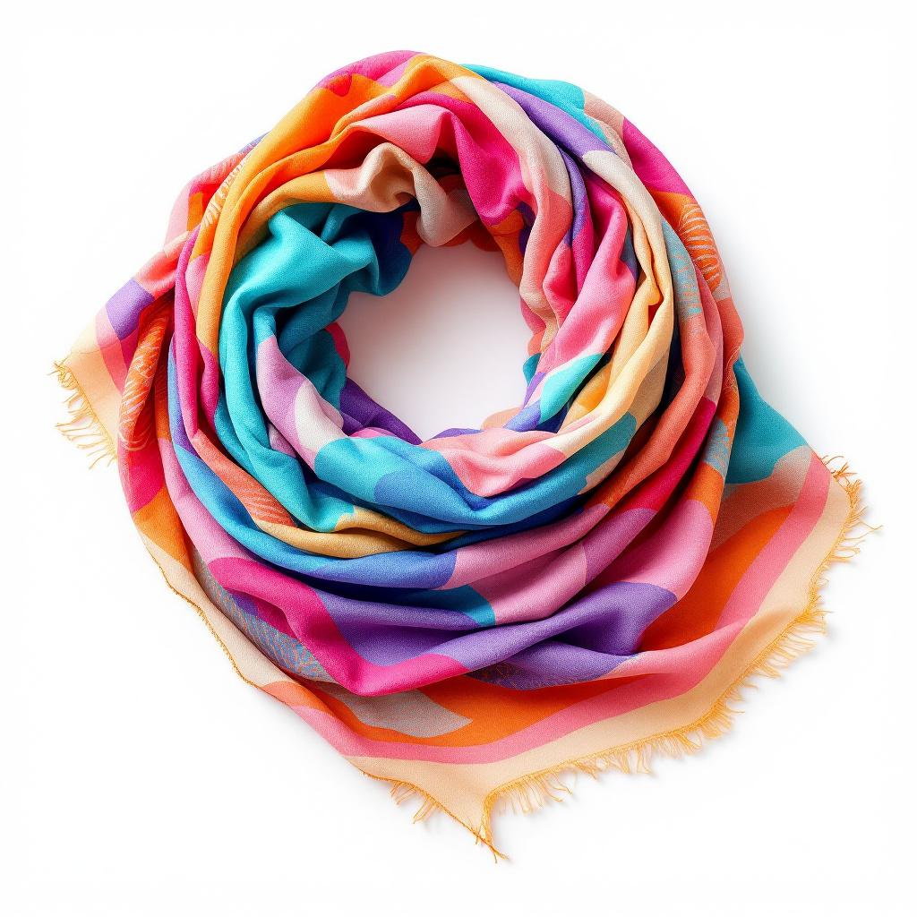 Rainbow Abstract Pattern Scarf Main Image