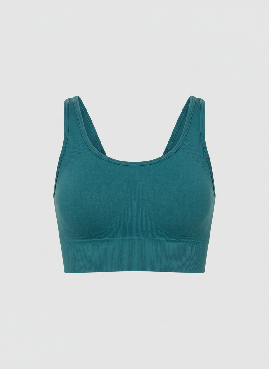 Vera Longline Sports Bra 34C Teal Main Image