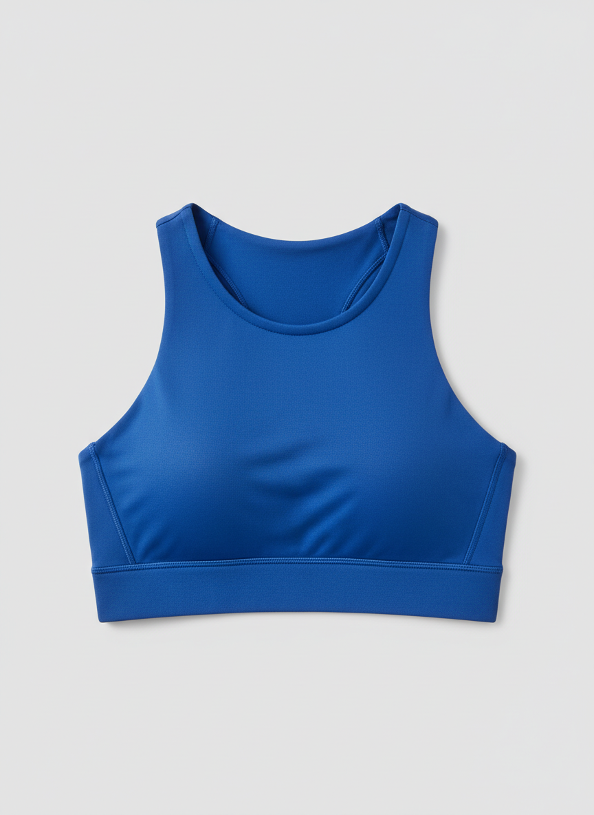 Rebel High-Neck Training Bra 32B Cobalt Main Image