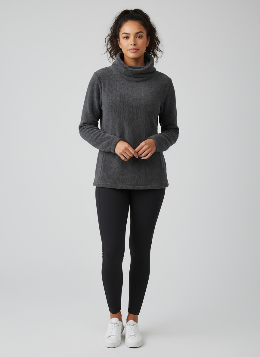 Solstice Thermal Funnel Neck Small Charcoal Main Image