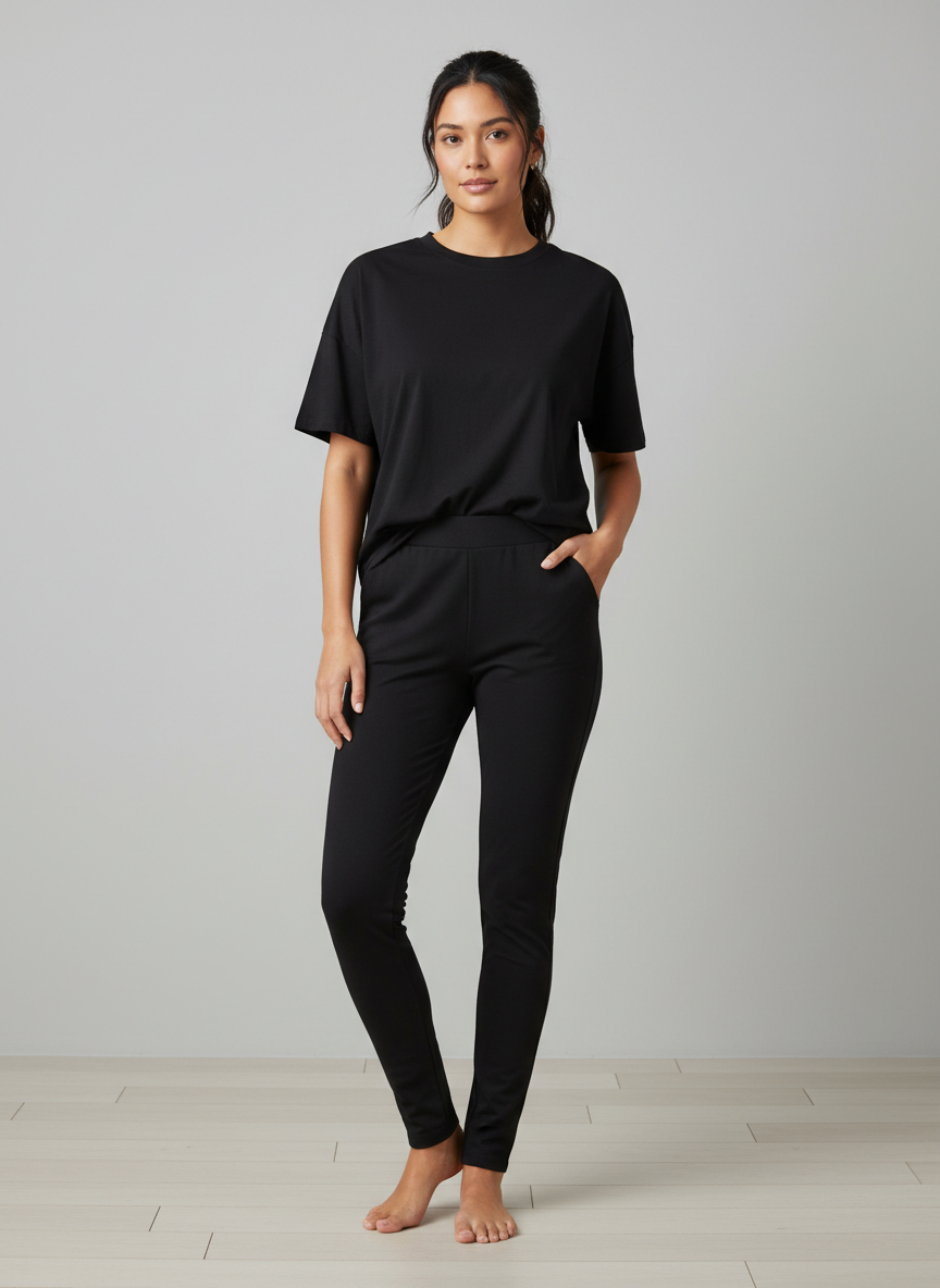 Vera Everyday Lounge Legging Medium Black Main Image