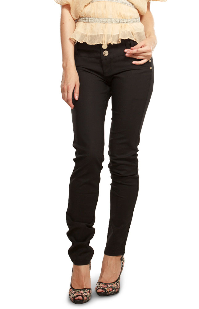 Borsati Black Skinny Jeans Main Image