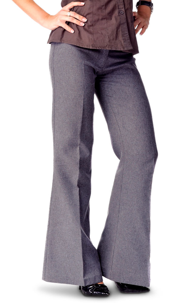 Gusso Gray Gabardine Trousers Main Image