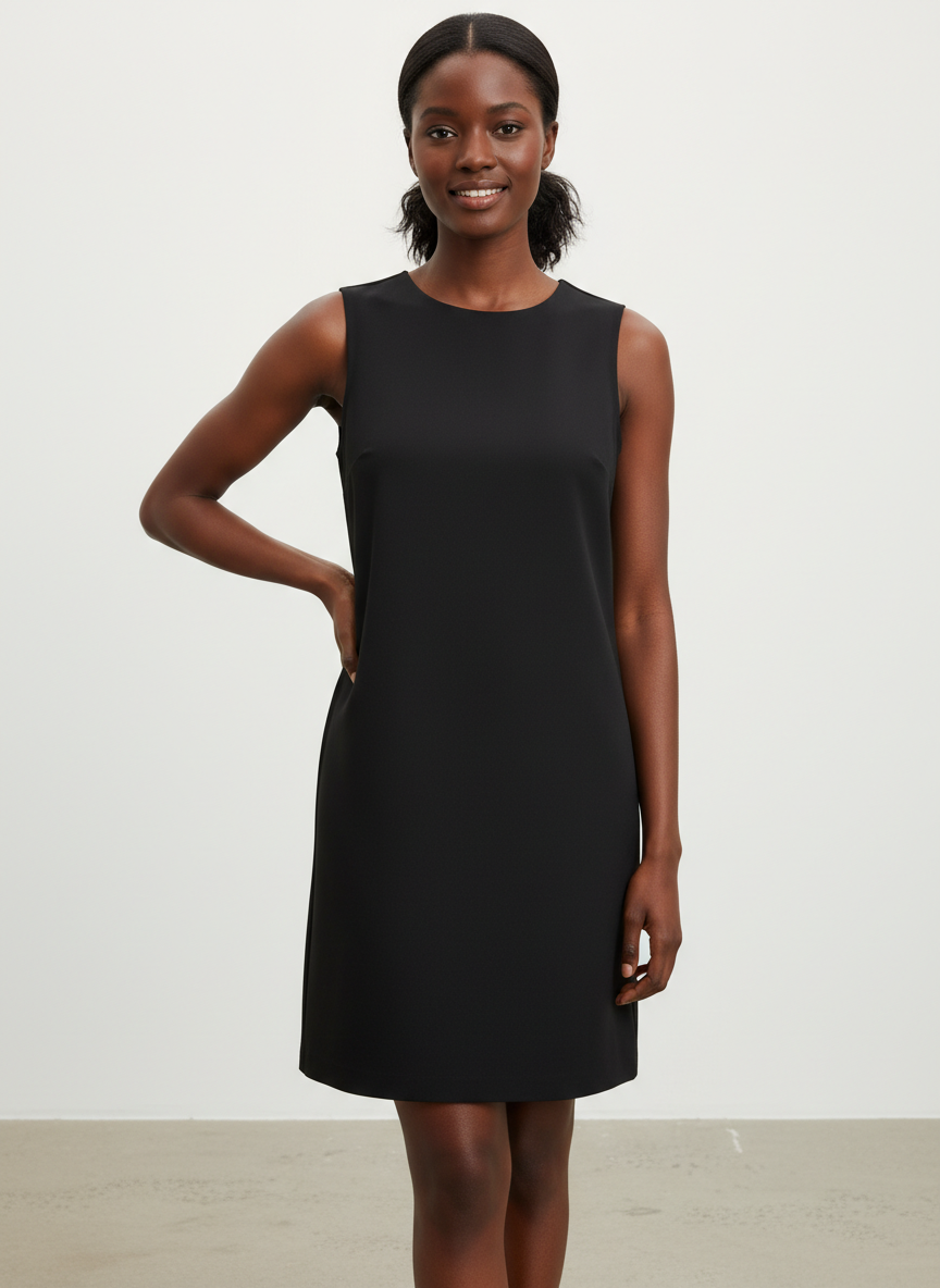 Nova Mini Shift Dress Large Black Main Image