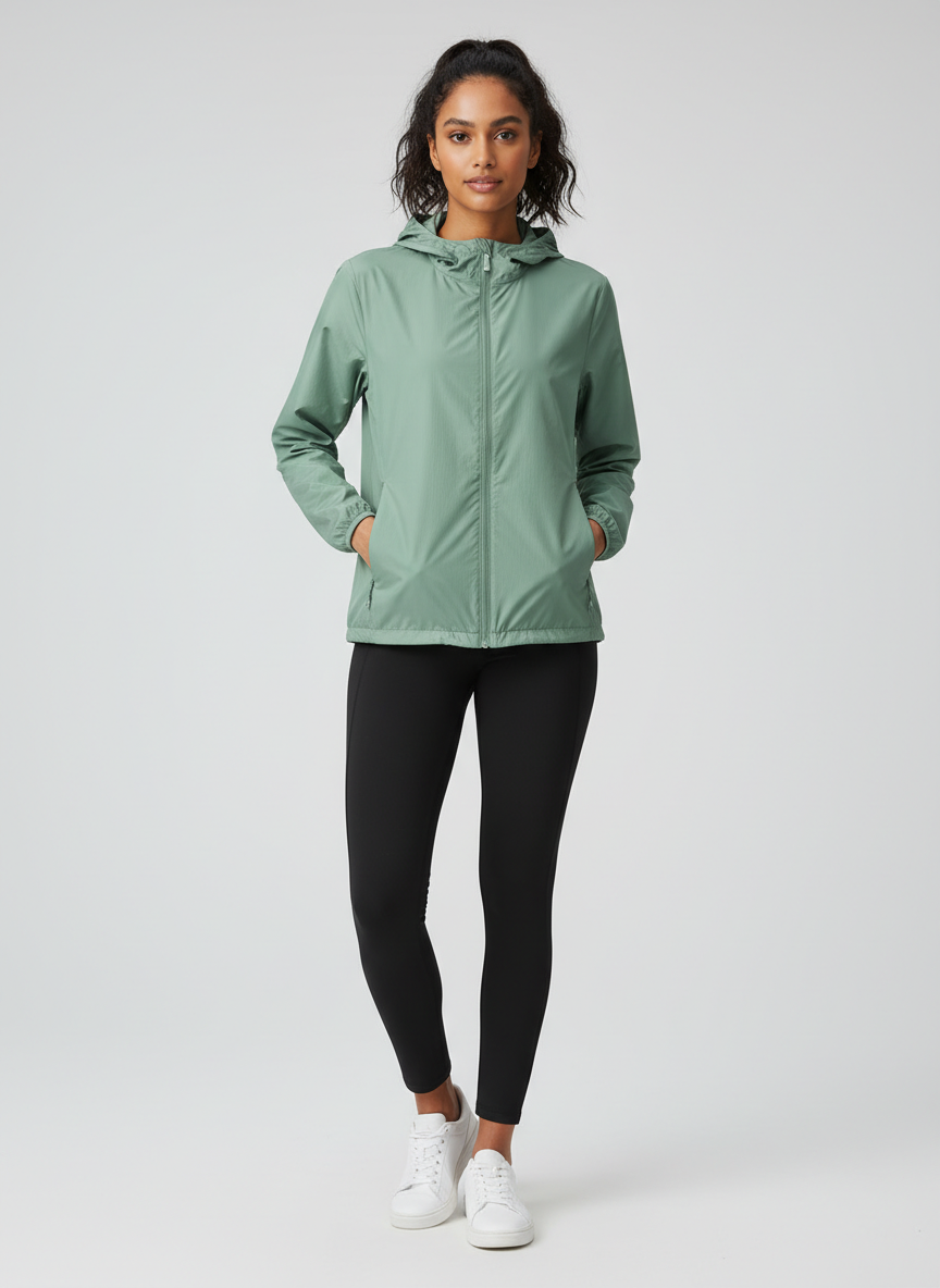 Lumina Lightweight Windbreaker Small Sage Main Image