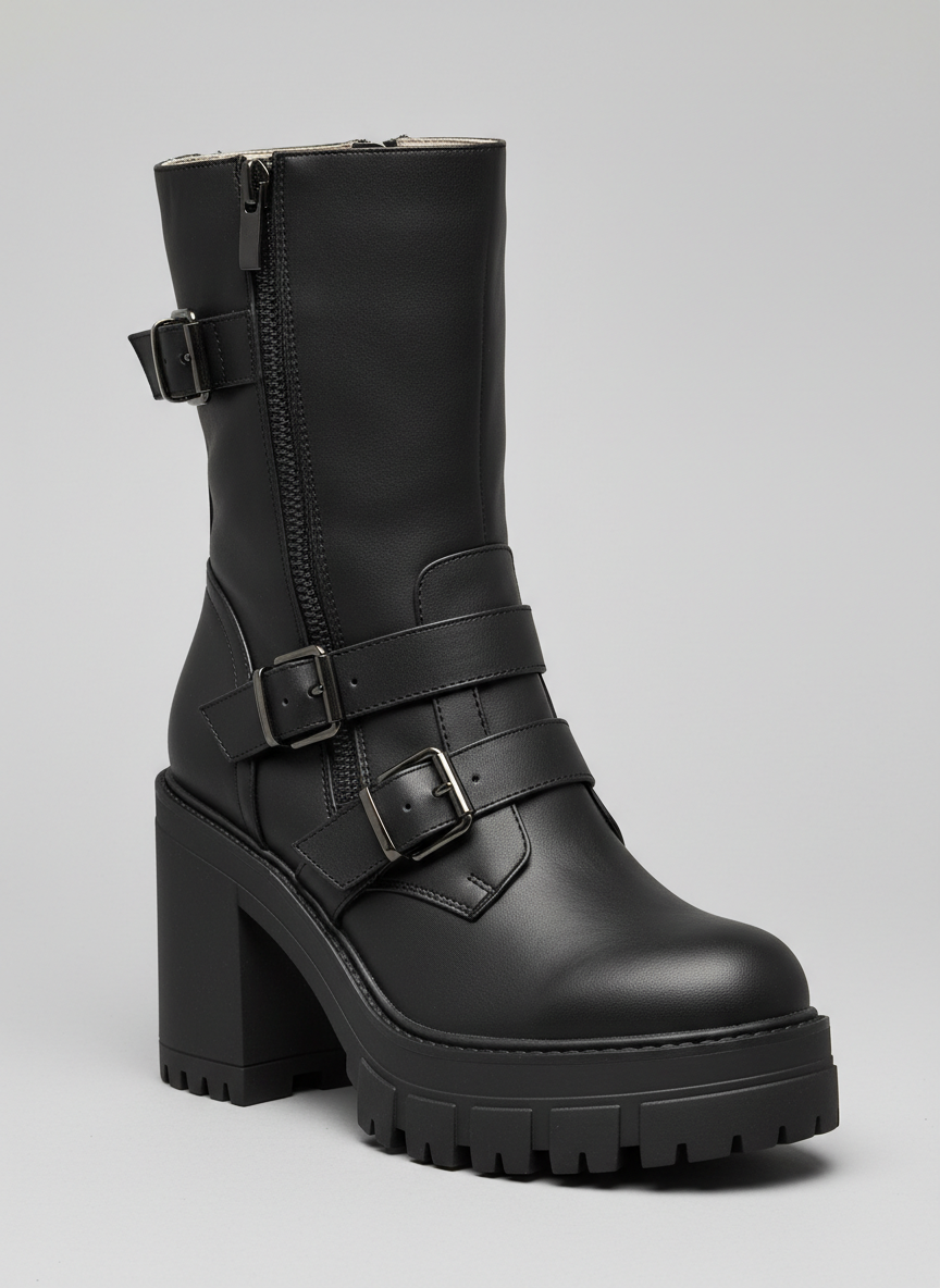 Rebel Platform Moto Boot Size 6 Main Image