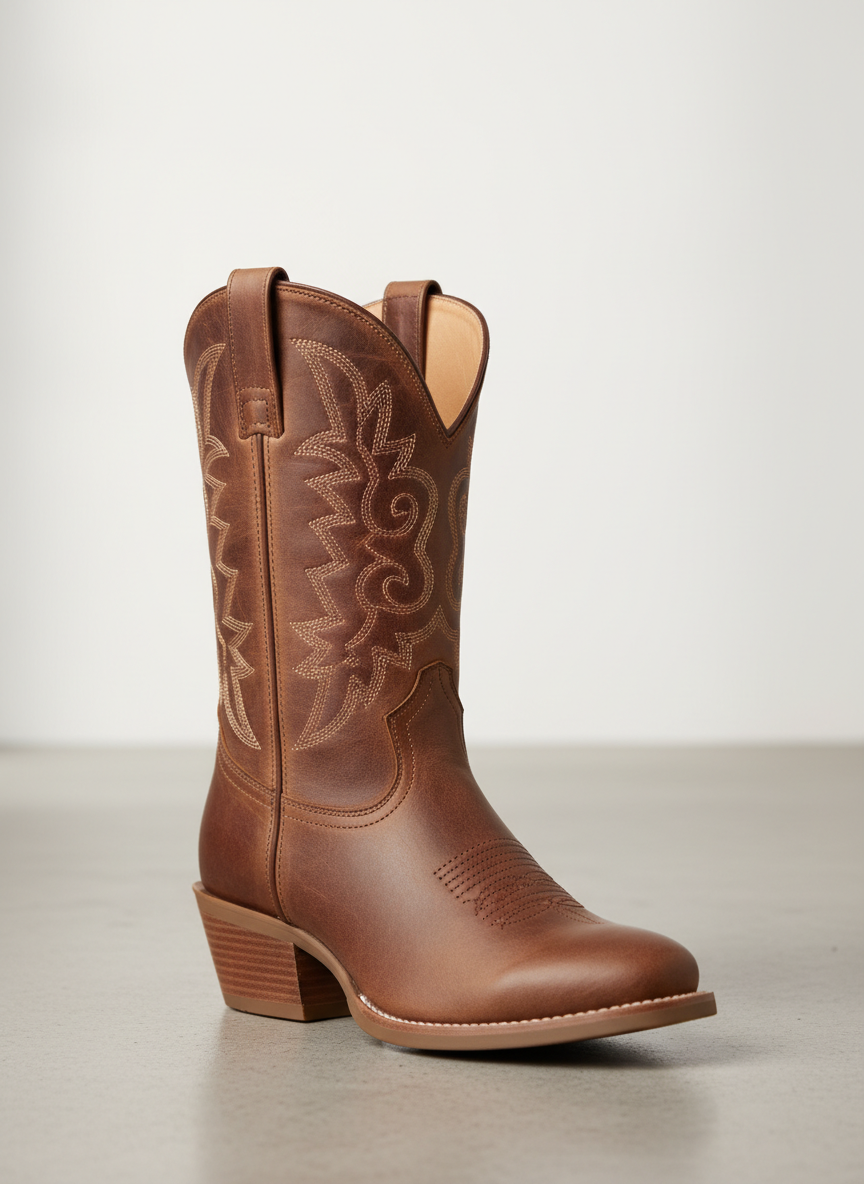 Rebel Western Cowboy Boot Size 7 Main Image