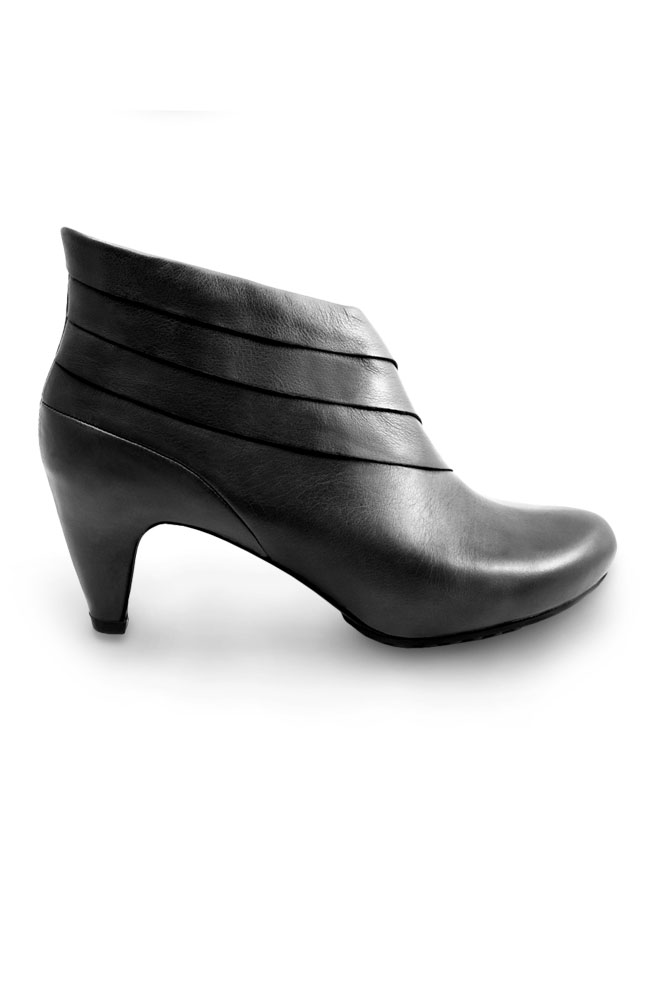Mayflower Gray Layered Ankle Boots Main Image