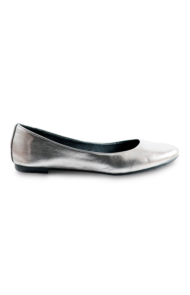 Mayflower Silver Synthetic Flats Main Image