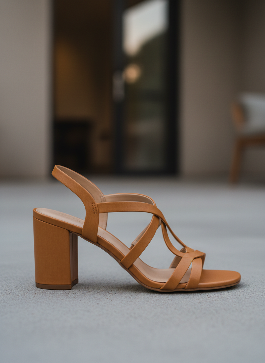 Rebel Asymmetrical Strappy Sandal Size 7 Main Image