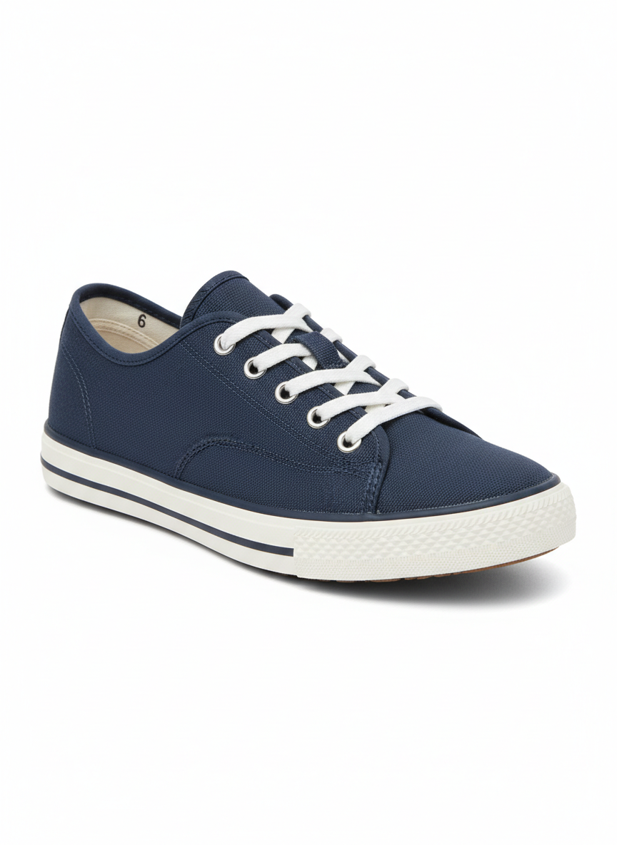 Vera Everyday Canvas Sneaker Size 6 Navy Main Image