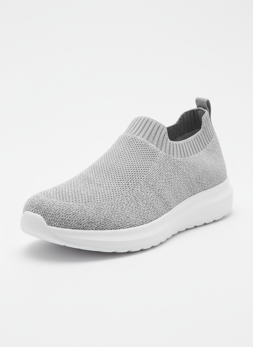 Nova Knit Slip-On Trainer Size 8 Heather Grey Main Image