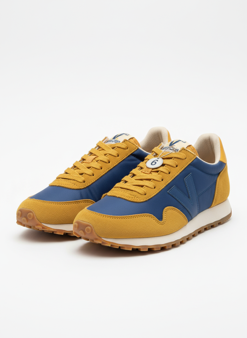 Vera Retro Runner Size 9 Mustard/Blue Main Image