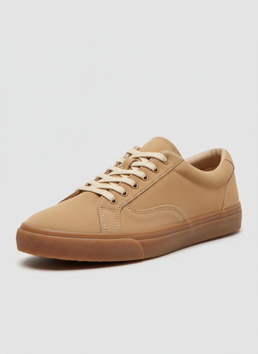 Solstice Suede Skate Shoe Size 7 Tan Main Image