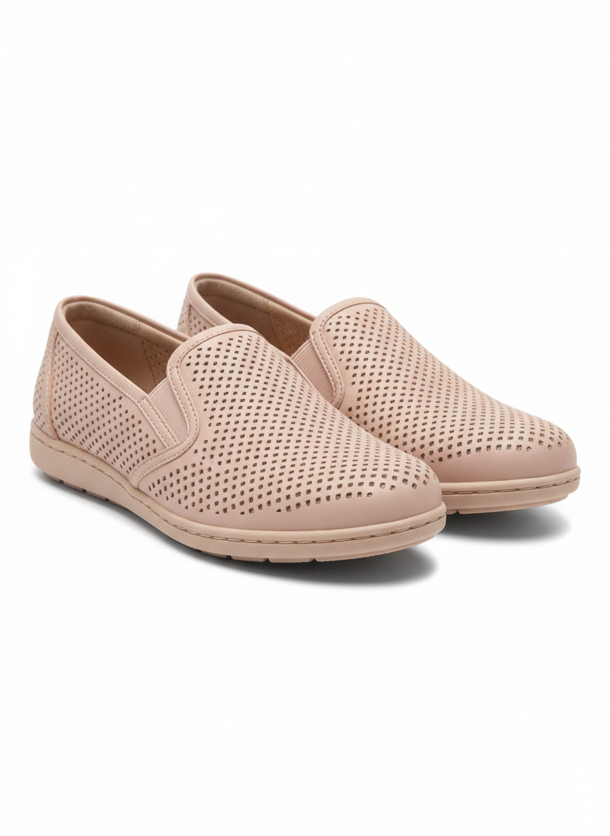 Vera Perforated Slip-On Size 7 Blush Main Image