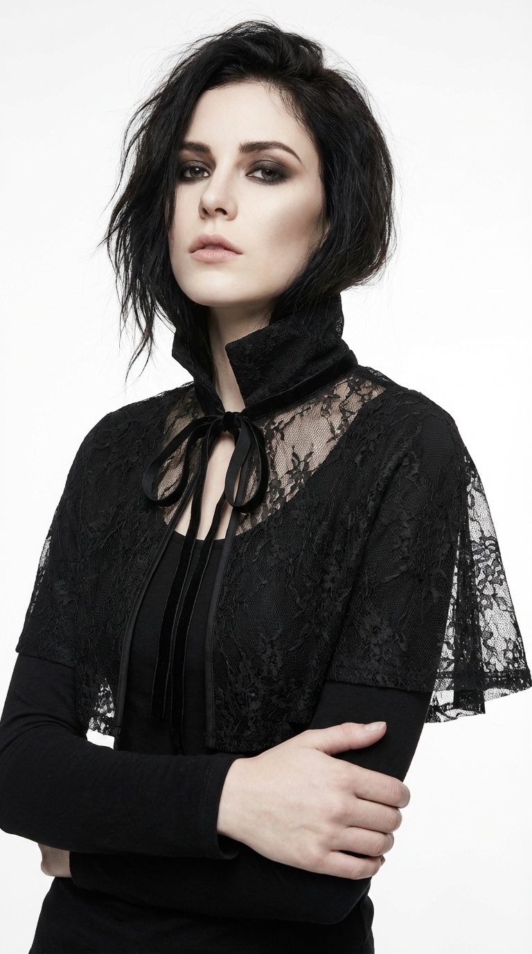 Victorian Lace Collar Capelet Main Image