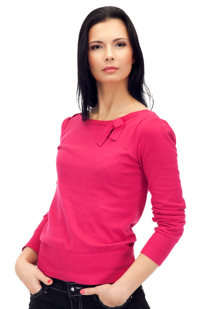 Albini Casual Top in Shocking Pink Main Image